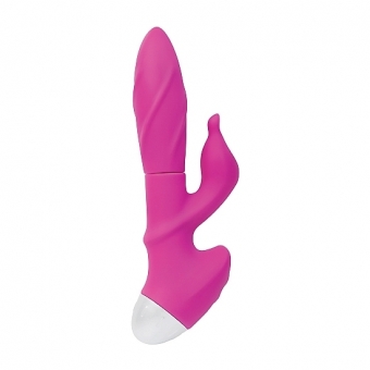 Eves Spinner - Vibrador Dual Silicona Rosa
