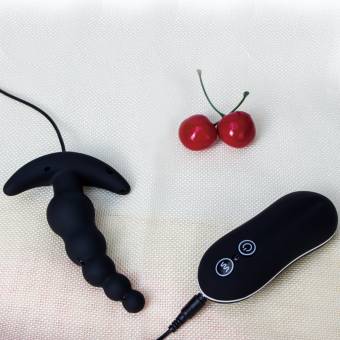 ZEMALIA Vibrador Bolas Anales de 10 Frecuencia,Próstata Masajeador Impermeable con Control Remoto, Estimulador Anoles Portátil, Juguetes Eróticos Divertidos para Hombres y Mujeres. Envíos a Castell&oa