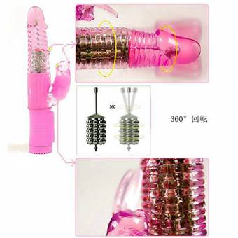 Hieha AV Vibrador Rosado ABS+Silicona Médica Impermeable Juguete Sexual Para el G Punto y Conejito para Clítoris Moto Poderoso Silencio Masajeadores Eléctricos Wand Massager Funciona con Pilas. Envíos