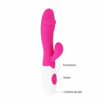Hieha Vibrador Rojo Simulación de Consolador Silicona Médica Juguete Sexual Fácil de Tocar G Punto Fuerza Con Moto Poderoso Silencio de 50 db Funciona con 2 pilas.. Envíos a Castellón