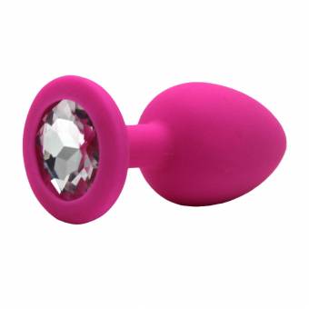VANKER Cristal de silicona suave adultos Butt Juguete de herramientas Plug anal Sexo Insertar Stopper - plata. Envíos a Castellón