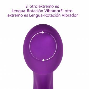 Lovey Angel 360 Grado Lengua-Rotación Oral Sexo Dual Motor+14 Modos Silicona Vibrador Impermeable Recargable Consolador Sexual Para Mujer,Dual Estimulación para Punto G y Clítoris. Envíos a Castell&oa
