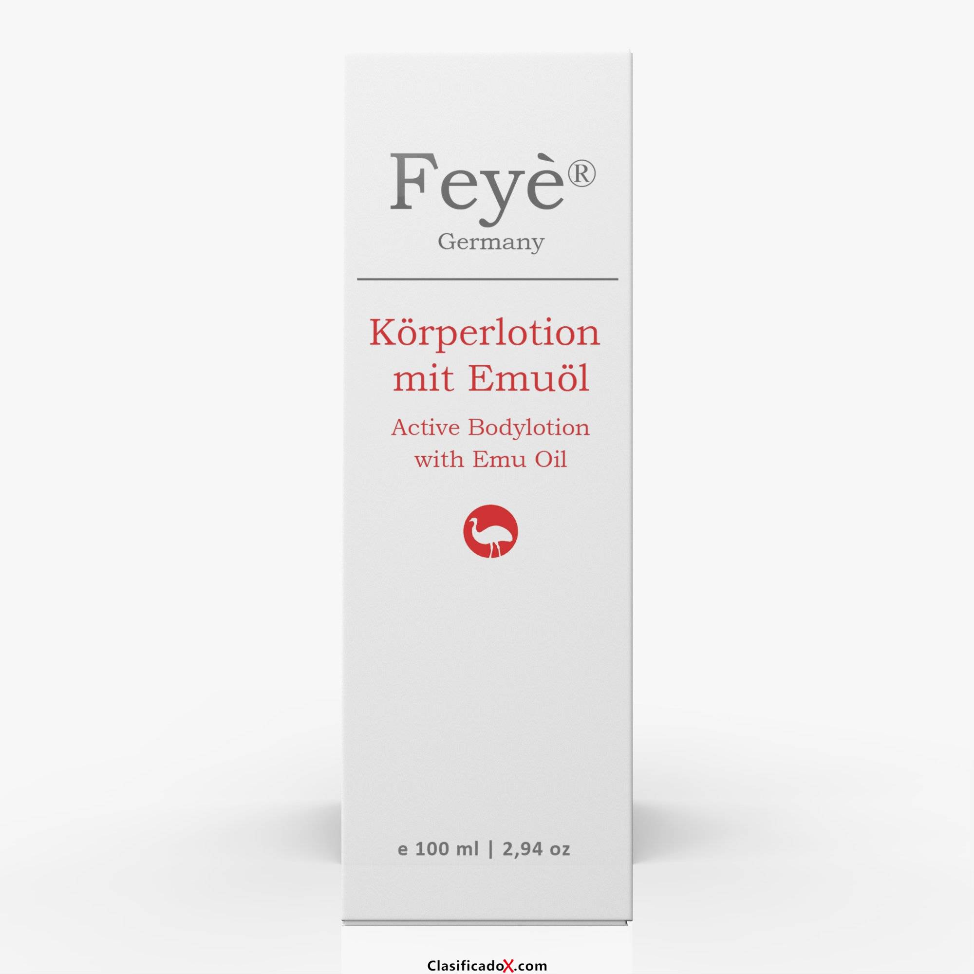 FEYÈ® Crema, loción – para neurodermatitis, psoriasis y piel seca – crema para la comezón, enrojecimiento e inflamación – con aceite de emú. Envíos a Madrid