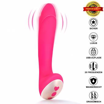Vibradores Sexuales Mujer, Louviva Masajeador con 25 Modos de Silicona Consoladores Sexuales Mujer Impermeable, Recarga por USB, Juguetes Eróticos, Regalos para Pareja-Color Rosa. Envíos a Ávil