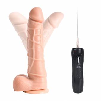 ZEMALIA Emperador Romano Dildo de 19.5cm Masajeador de Silicona Realista Glande Con Poderosa Succión Para el Pene （B）. Envíos a Ávila