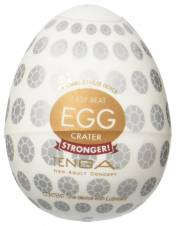 Tenga Huevo Crater, Funda Masturbadora, 4.9 x 6.1 x 4.9 cm, Color Blanco / Marrón / Plata - 44 gr. Envíos a Ciudad Real
