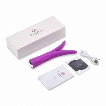 Vibradores Sexuales Mujer, Louviva Consoladores Sexuales Mujer Dobles Vibradores de Silicona con 7 Modos, Estimulador para Vagina, Clítoris, Próstata, Parte Sensible, Recargable por USB, Impermeable. 