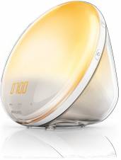 Philips Wake Up Light HF3520/01 - Despertador con 5 sonidos naturales, sistema autoajustable de la intensidad de luz, radio FM, digital. Envíos a Barcelona