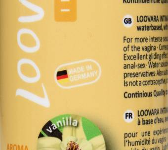 Loovara gel lubricante 100ml en base agua de aloe vera con aroma natural de vainilla. Envíos a Barcelona