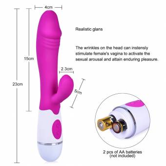 Utimi Vibrador Sexual Mujer Punto G en Silicona con Doble Motor Potente para Vagina y Clitoris Juguetes Eróticos Modelado Dildo Masajeador para Mujer. Envíos a Madrid