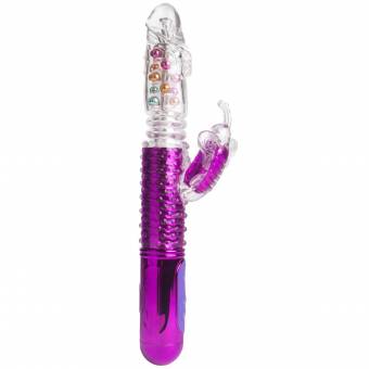 ZEMALIA Mariposa Vibrador Recargable de Suave Silicona, Vibrador con 36 Frecuencias de Giro, Dildo Masajeador para Mujeres (Púrpura). Envíos a Málaga