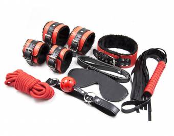 Adulto Bundle Toy Set - Pareja Pareja dormitorio enslavement uniforme diversión juguete (rojo). Envíos a Madrid