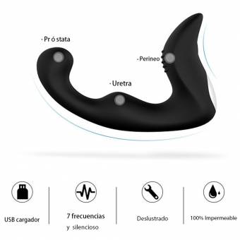 Hieha Bolas Anales Vibrados Masajeador Eléctrico Negro Dildos Dilatadores Sexual Juguetes Eróticos para Adulto Hombre y Mujeres Vibrador de Pareja Estimula la Vagina Próstata. Envíos a Málaga