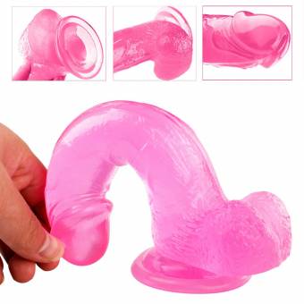 Consoladores Sexuales mujer/Vibradores, Dildo Realista de Pene Silicona Médica con Ventosa 7 Pulgadas Impermeable clítoris para las mujeres Color Rosa. Envíos a Madrid