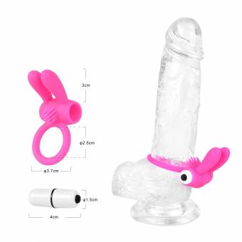 Donix Anillo Vibrador Hombre,Anillo Masajeador Conejito Rosa. Envíos a Ávila