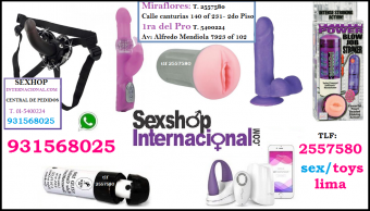 juguetes sexuales miraflores sextoyslima telf 2557580 - 979150888