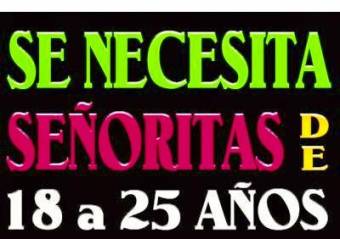 Trabajo Inmediato a Señoritas Jóvenes $900.000
