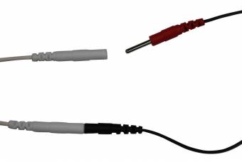 4 electrodos conexión de clavija 2mm (5x5cm). Almohadillas para electroestimuladores TENS EMS. Envíos a Cáceres