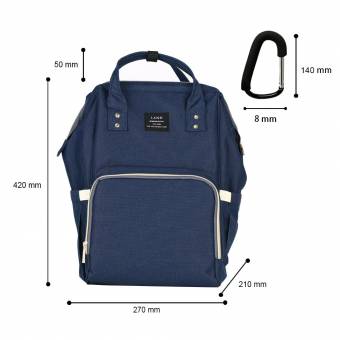 INKERSCOOP Bolsa de Pañales para Los Niños Los Pañales Multifunción Impermeable del Bébe Mochila para Mamá Papá Mochila para Viajar y El Uso Diario ( Azul Oscuro). Envíos a Málaga
