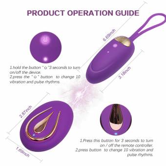 ACVIOO® Huevo Vibrador Control Remoto Inalambrico Bolas Chinas con Mando a Distancia Masajeador Electrónic de Silicona Impermeable, Masturbádor Discreto Portable con USB Recargable. Envíos a Murcia