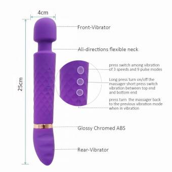 ACVIOO® - Vibrador para Mujeres de Silicona, Masajeador de Clítoris y Punta Rollo Pene Femenino del Punto G del Clítoris Vibrante Doble Estimulación Consolador Masturbación Juguete Eróticos para Parej