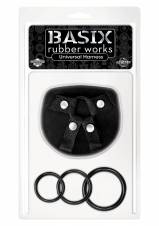 Basix Rubber Works Universal Harness Dildo con Arnés - 164 gr. Envíos a Ávila