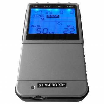 Electroestimulador TENS EMS para alivio del dolor, musculación y masaje - 4 canales - 45 programas. Aparato profesional para uso personal. Envíos a Ciudad Real