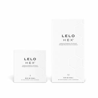 HEX de LELO El condón rediseñado - Lujosos condones con estructura hexagonal única (3). Envíos a Ávila