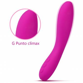 Lovey Angel Vibrator Consolador Silicona + 6 Vibraciones + Sumergiable y Recargable + Masajeador para Mujeres +cabeza grande. Envíos a Barcelona