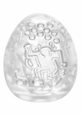 Tenga Huevo Keith Haring Dance, Funda Masturbadora, 4.9 x 6.1 x 4.9 cm, Color Blanco/Multicolor - 43 gr. Envíos a Cádiz