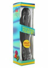 Vibrator de gelatina negro 20 cm.. Envíos a Madrid