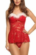 Avidlove Babydoll picardías lencería estilo navidad para mujer. Envíos a Madrid
