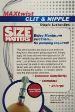 Size Matters Kit de Max Twist Clítoris y Pezón Triple - 1 Unidad. Envíos a Burgos