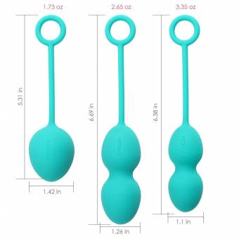 SVAKOM Nova Kegel Smart Bolas chinas de Silicona de Grado Médico Pelota Estimulador Para Mujer (Verde). Envíos a Burgos