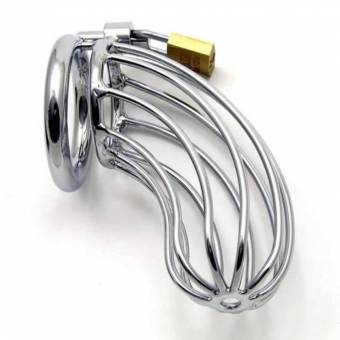 Utimi Jaulas de Pene Castidad Acero Inoxidable SM Juguete Especial Sexo para Hombre(Cockring es 4,57cm). Envíos a Alacant