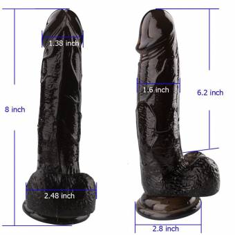 Dildo de Silicona, 20,3 cm Consolador Realista Pene con Potentes Ventosas. Envíos a Madrid