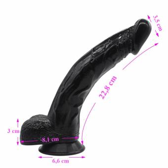 Lowestbest 22,8 cm Consolador Realista de Silicona Liquido con Potente Ventosa Dildo, Juguete del sexo para las mujeres. Envíos a Cádiz
