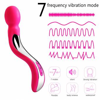 Nego Sonia Vibrador con 7 modos de frecuencias,diseño eligante, Silicona de grado médico, Recargable,Impermeable IPX6, Juguete erótico ideal para los preliminares en pareja o para uso en solitario (Pú