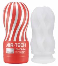 Tenga Air Tech Regular, Funda Masturbadora, 6.9 × 15.5 x 6.9 cm, Color Rojo / Gris - 235 gr. Envíos a Madrid