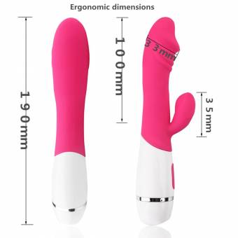 Vibrador Sexuales Mujer Dildo de Mujer Consoladores Sexuales Mujer Vibrador Sexual Mujer Punto G Silicona Médica Clítoris Vibrador Consolador Dildo Juguete Sexual Pene Cibrador,Carga USB,Impermeable 1