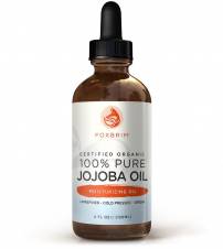 Foxbrim - Aceite de jojoba Foxbrim - 100 % puro, orgánico, certificado - Beneficios para la cara, la piel, el pelo y las uñas - Excepcional para piel sensible y seca - Con abundantes nutrientes esenci
