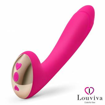 Louviva Dini 25 Modos Masajeador Mágico de Silicona, 100% Impermeable &Carga por USB &Alta Calidad para estimular el Punto G & la Próstata & las Partes Sensibles (Color Rosa). Envíos a Madrid