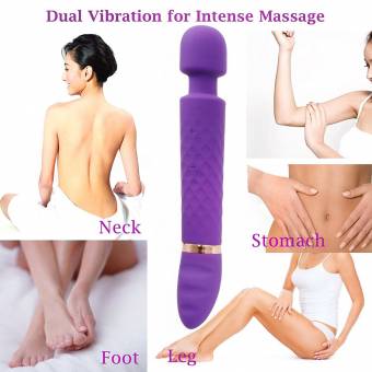 ACVIOO Mini Masajeador de Silicona Impermeable Wand Massager Masajeador Manual para Mujer 12 Modos con Recargable del USB y Cabeza Flexible. Envíos a Granada