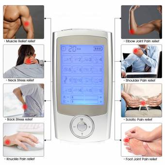 Electroestimulador Muscular, Masajeador Electrico Tens Ems 16 Modos Almohadillas Electroestimulador Recargable Electrodos Estimulador de Acupuntura Para la Terapia Física Masajeador para Tratar Espa