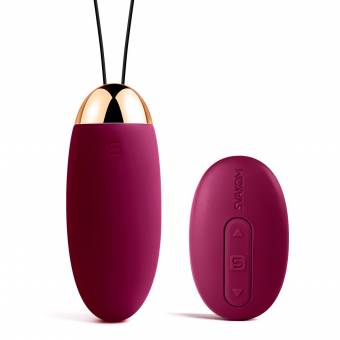 SVAKOM Elva Bola China de 26 Modos Frecuencias, USB Recargable Vibrador Huevo con Remoto Inalámbrico, Masajeador Electrónic de Silicona Impermeable, Masturbádor Discreto Portable(Violeta). Envíos