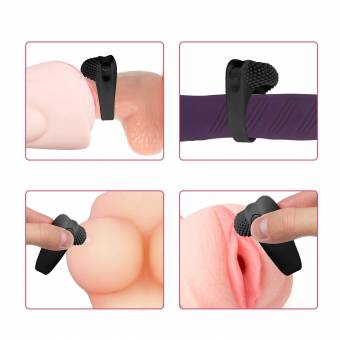 Anillo Vibrador, Estimulador de Lados Clororal y Clitoral, Juguetes Sexuales Para Prolongar Placer Sexual, Material de Silicona Ultra Suave, Impermeable, 3 Pilas de Botón Incluidas(Nergo). Envíos a