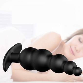 Silicona Vibrante De PróStata Masajeador Anal Enchufe Vibrador Vibrante Anal Perlas. Envíos a Navarra