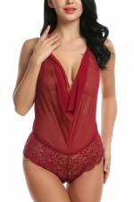 Avidlove Mujer Pijama Verano Lencería Sexy Sensual Halter Sin Espalda Noche(Rojo M). Envíos a Illes Balears