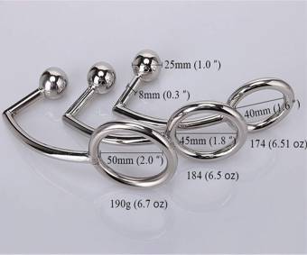 2 Bolas De Gancho Anal Anillo De Pene De Castidad Masculina Bloqueo De Pene Con Bola Plug Juguetes Sexuales 3 Tamaño Para La Opción,A,50Mm. Envíos a Zamora