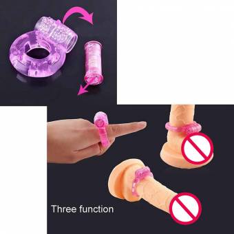 2Pcs Anillo Vibrante Anillo De Bloqueo De Retardo Fino Mini Juguete Sexual Anillo Vibrador De Pene para (Rosado). Envíos a Cuenca